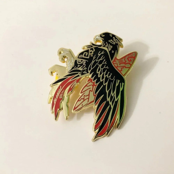 Morning Witch Eagle Hawk Pin Double Rubber Backing - Picture 7 of 9